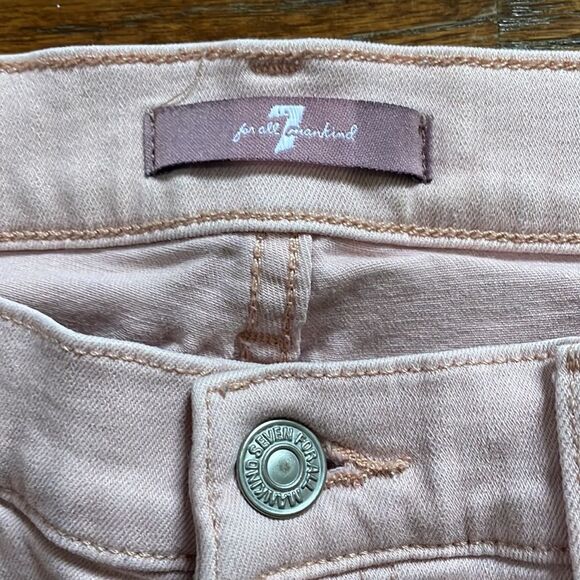 7 for All Mankind Pink Jeans - Picture 3 of 7
